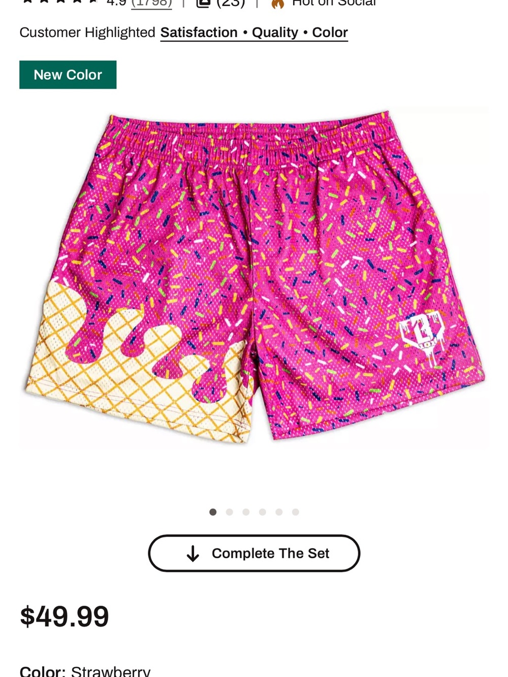 B101 ice cream shorts